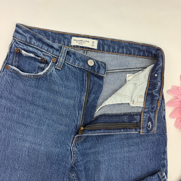 Abercrombie & Fitch The Vintage Flare High Rise Medium Dark Wash - Picture 8 of 13